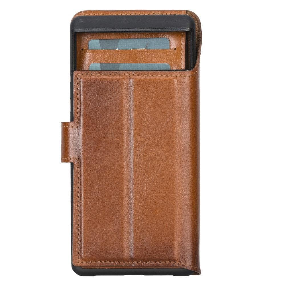 Google Pixel 6 Pro Leather Wallet Case Detachable RFID – Magic Mizuri Leather