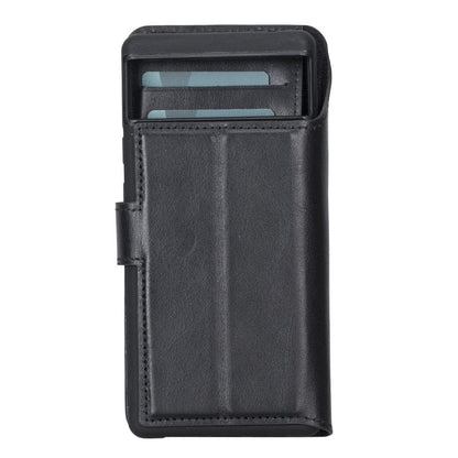 Google Pixel 6 Pro Leather Wallet Case Detachable RFID – Magic Mizuri Leather