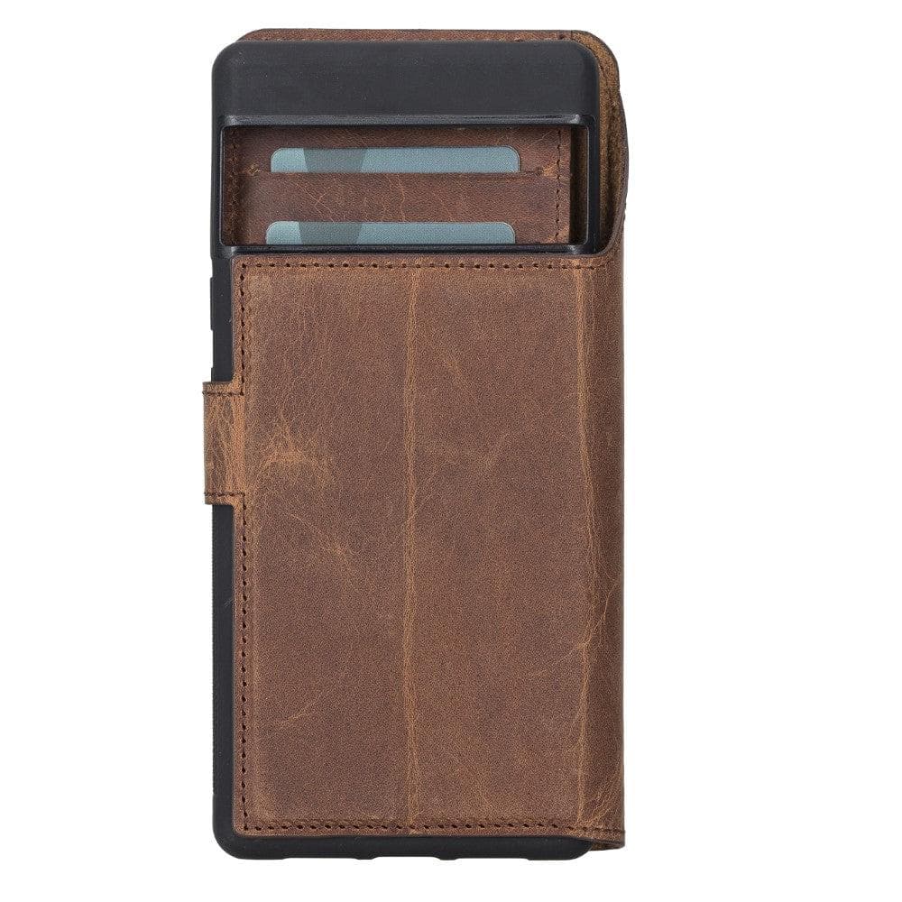 Google Pixel 6 Pro Leather Wallet Case Detachable RFID – Magic Mizuri Leather