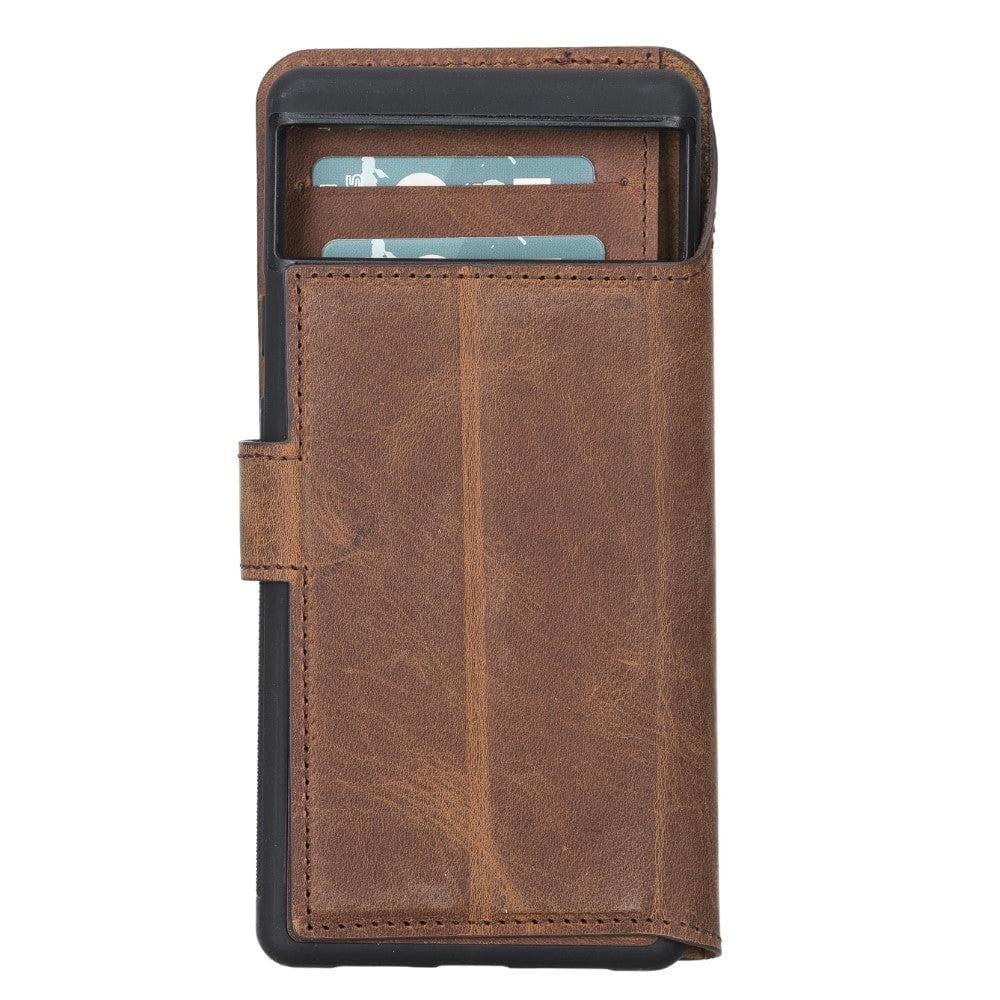 Google Pixel 6 Leather Wallet Case Detachable RFID – Magic Mizuri Leather