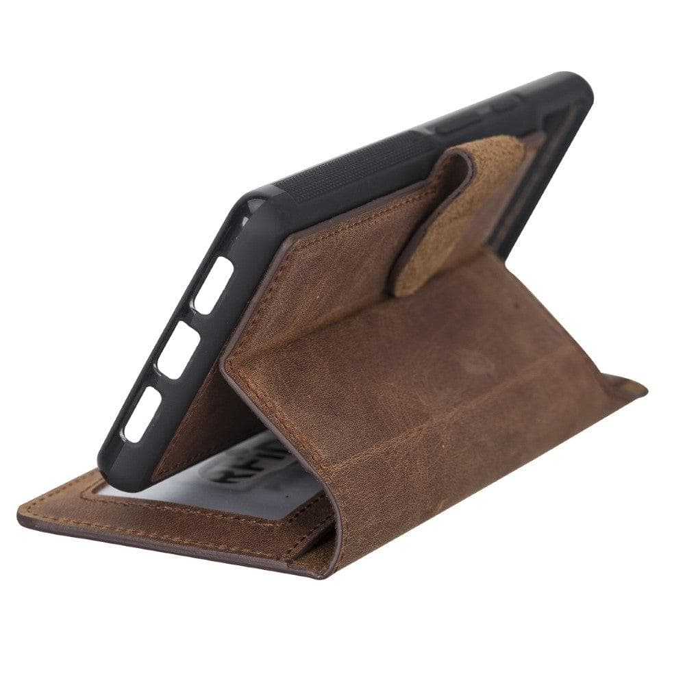 Google Pixel 6 Leather Wallet Case Detachable RFID – Magic Mizuri Leather