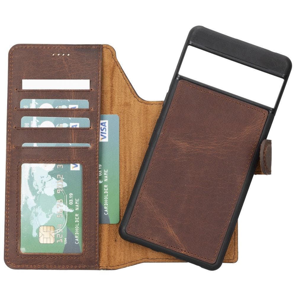 Google Pixel 7 Leather Wallet Case Detachable RFID – Magic Mizuri Leather