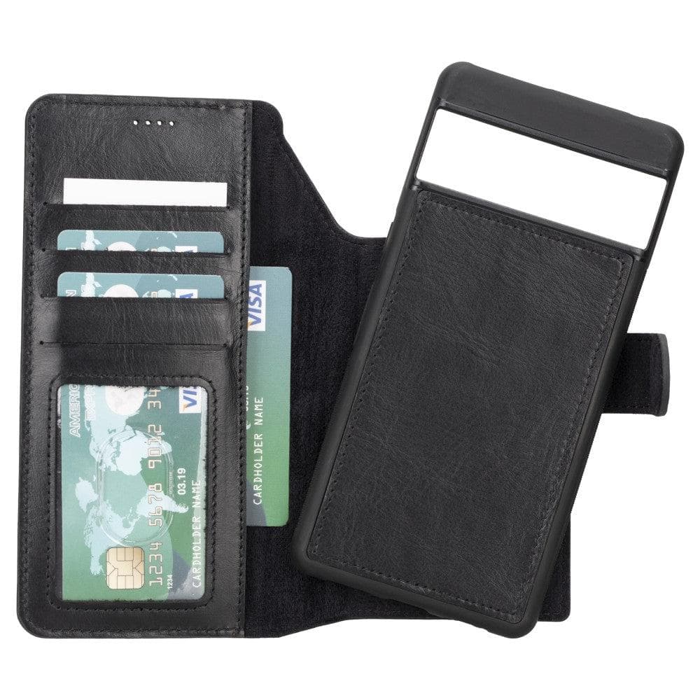 Google Pixel 7 Pro Leather Wallet Case Detachable RFID – Magic Mizuri Leather