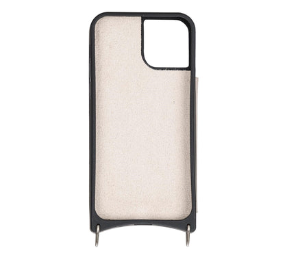 iPhone 12 Pro Max Leather Wallet Case with Shoulder Strap – Saff Mizuri Leather
