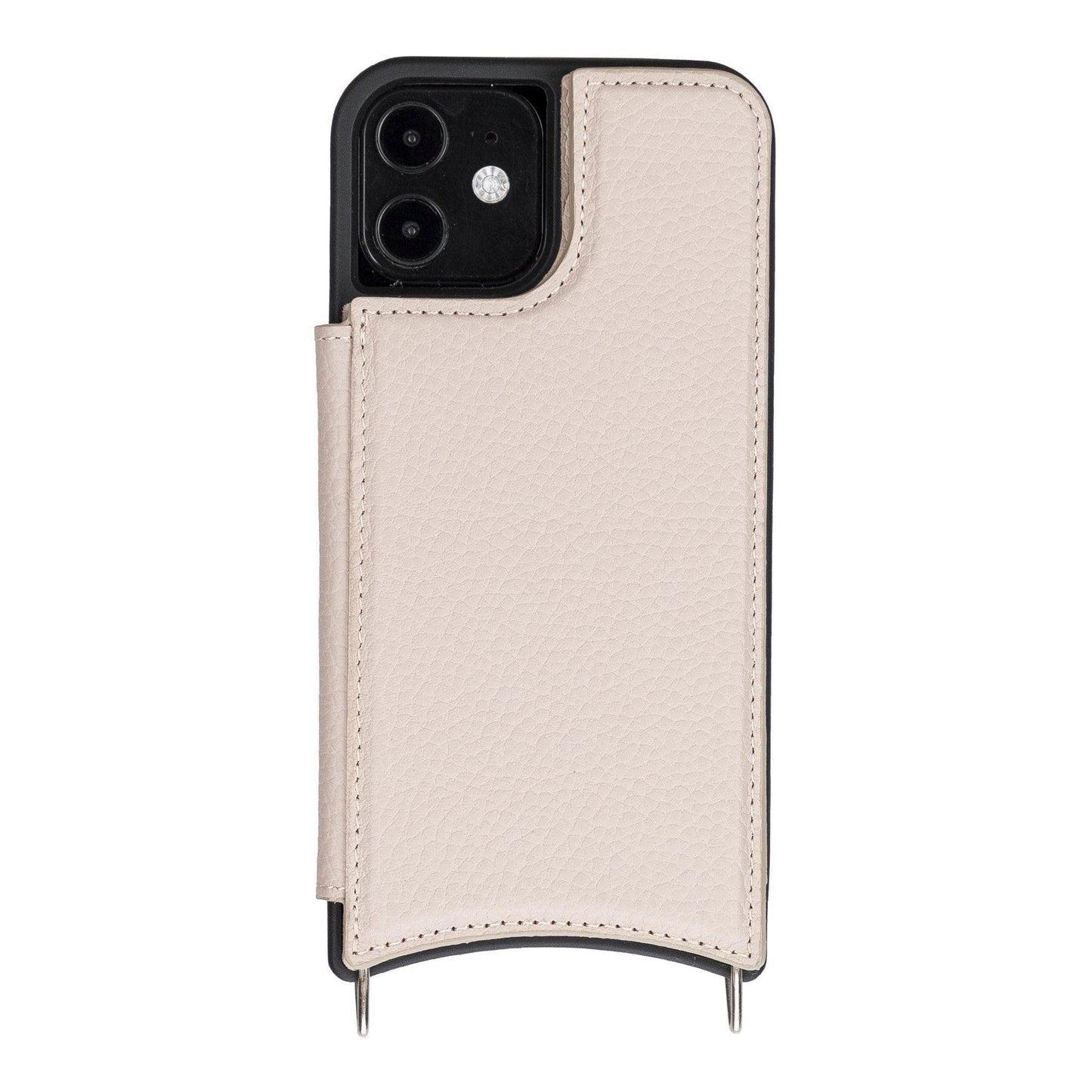 iPhone 12 / 12 Pro Leather Wallet Case with Shoulder Strap – Saff Mizuri Leather