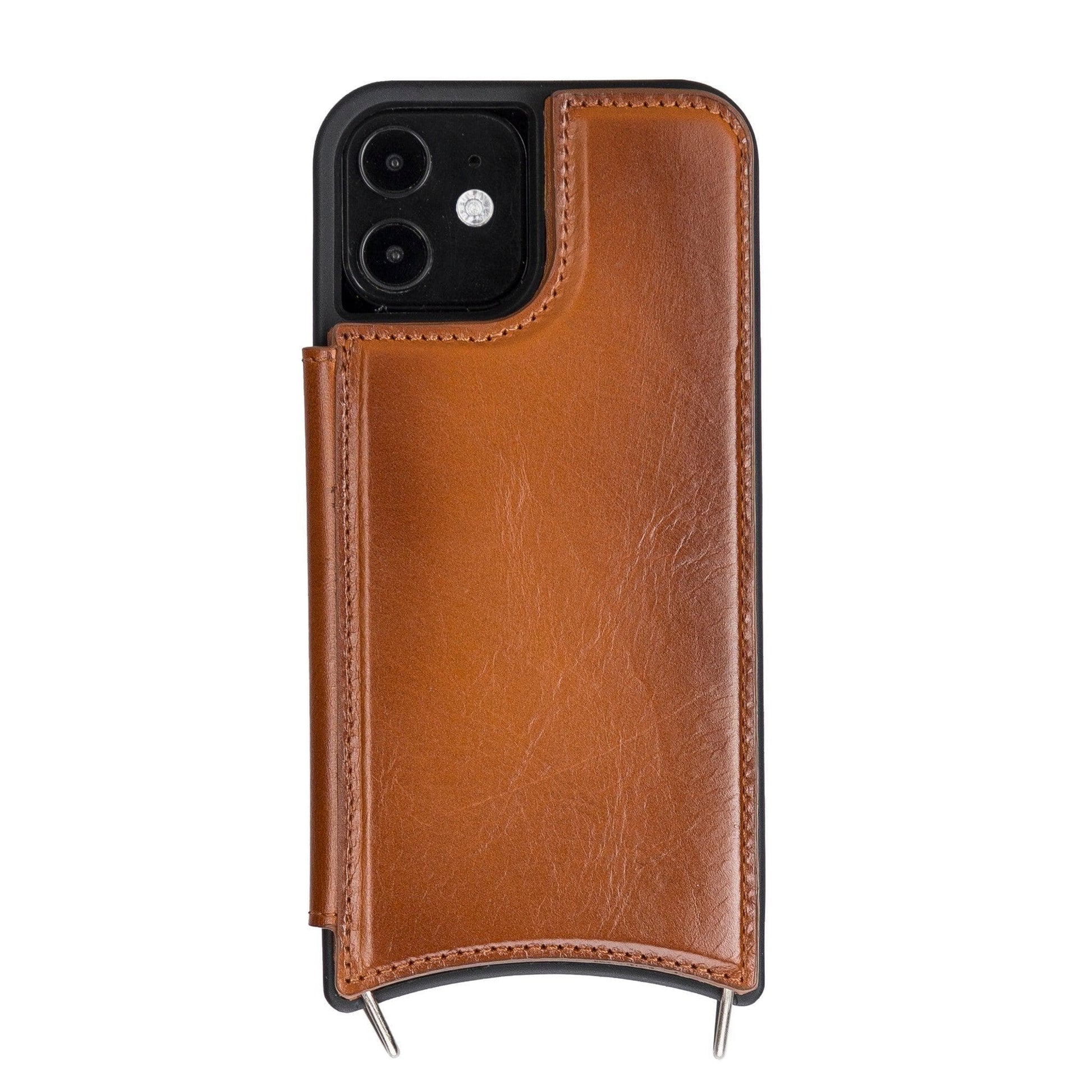 iPhone 12 Pro Max Leather Wallet Case with Shoulder Strap – Saff Mizuri Leather