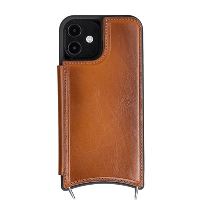 iPhone 12 Pro Max Leather Wallet Case with Shoulder Strap – Saff Mizuri Leather