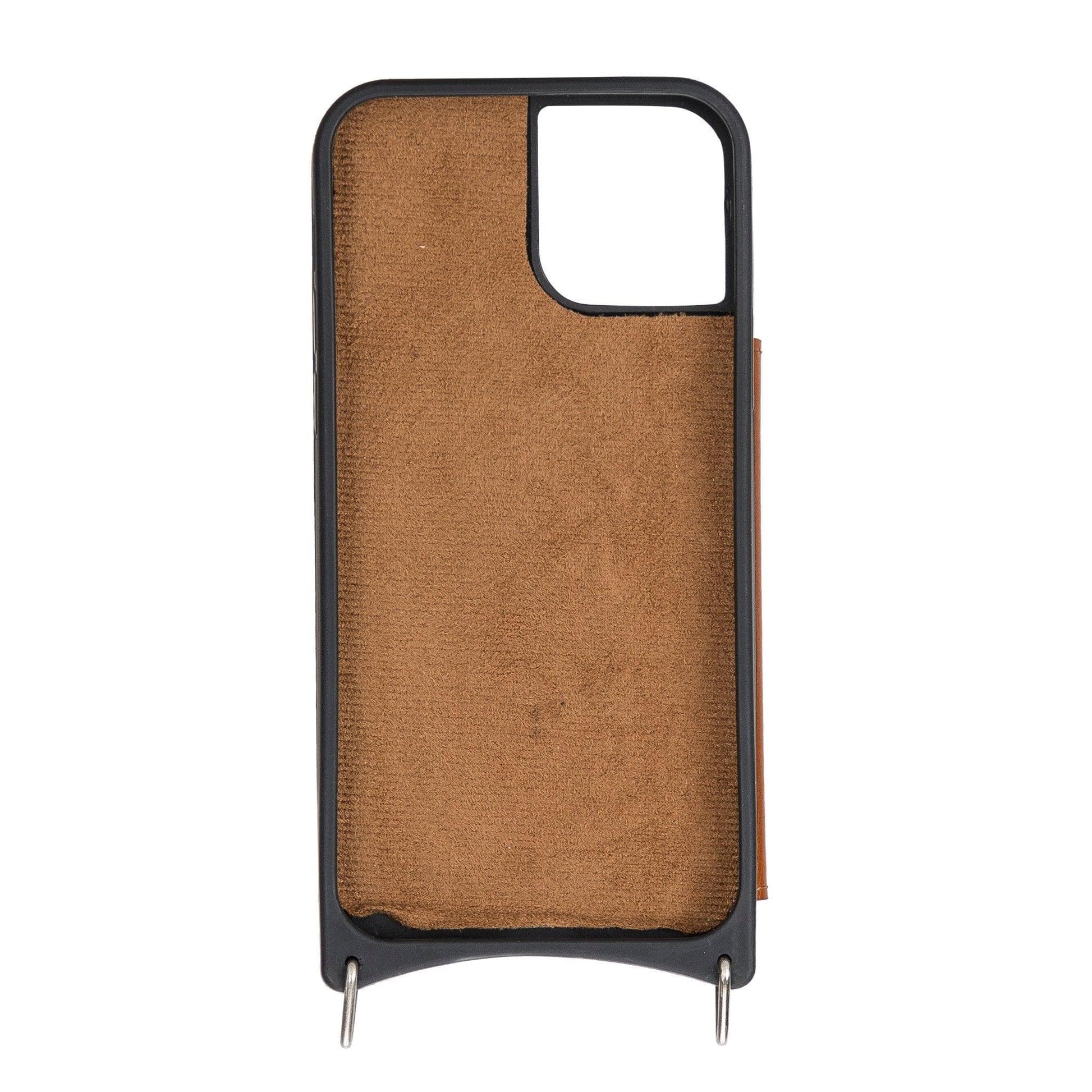 iPhone 12 / 12 Pro Leather Wallet Case with Shoulder Strap – Saff Mizuri Leather