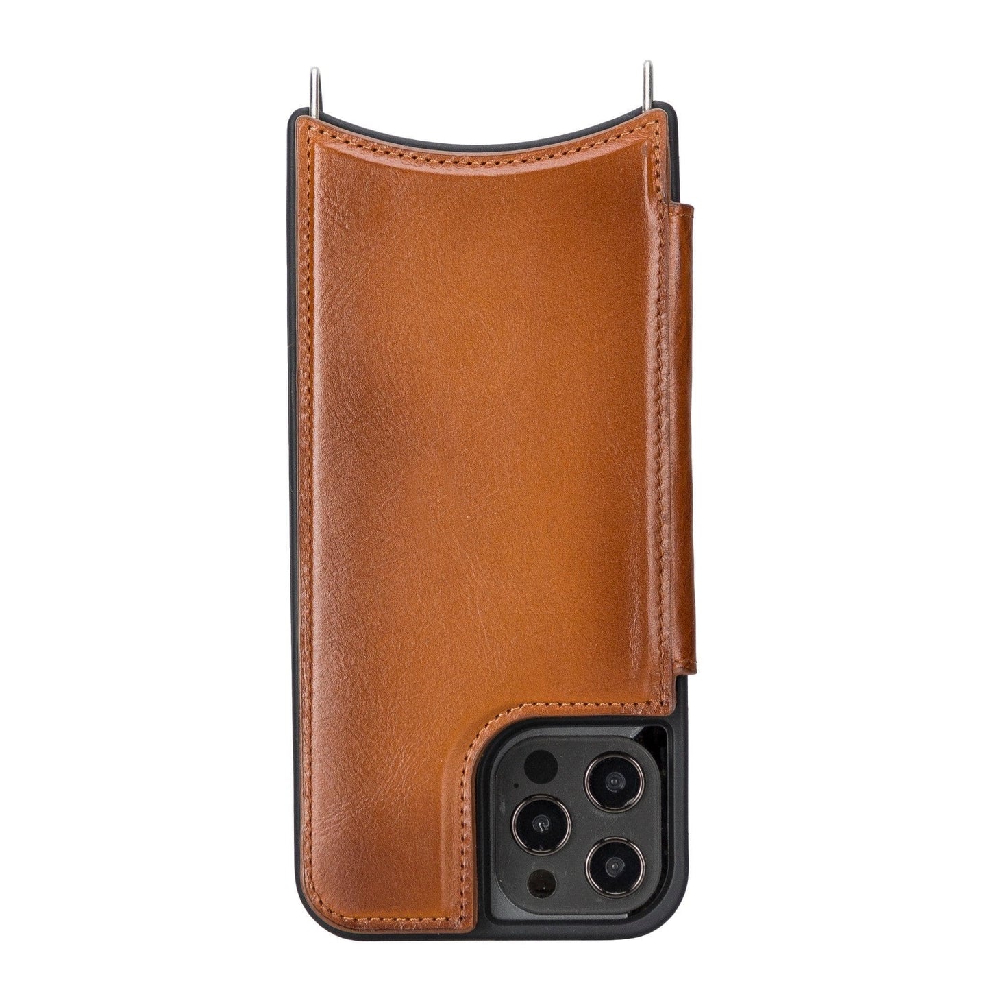 iPhone 12 Pro Max Leather Wallet Case with Shoulder Strap – Saff Mizuri Leather