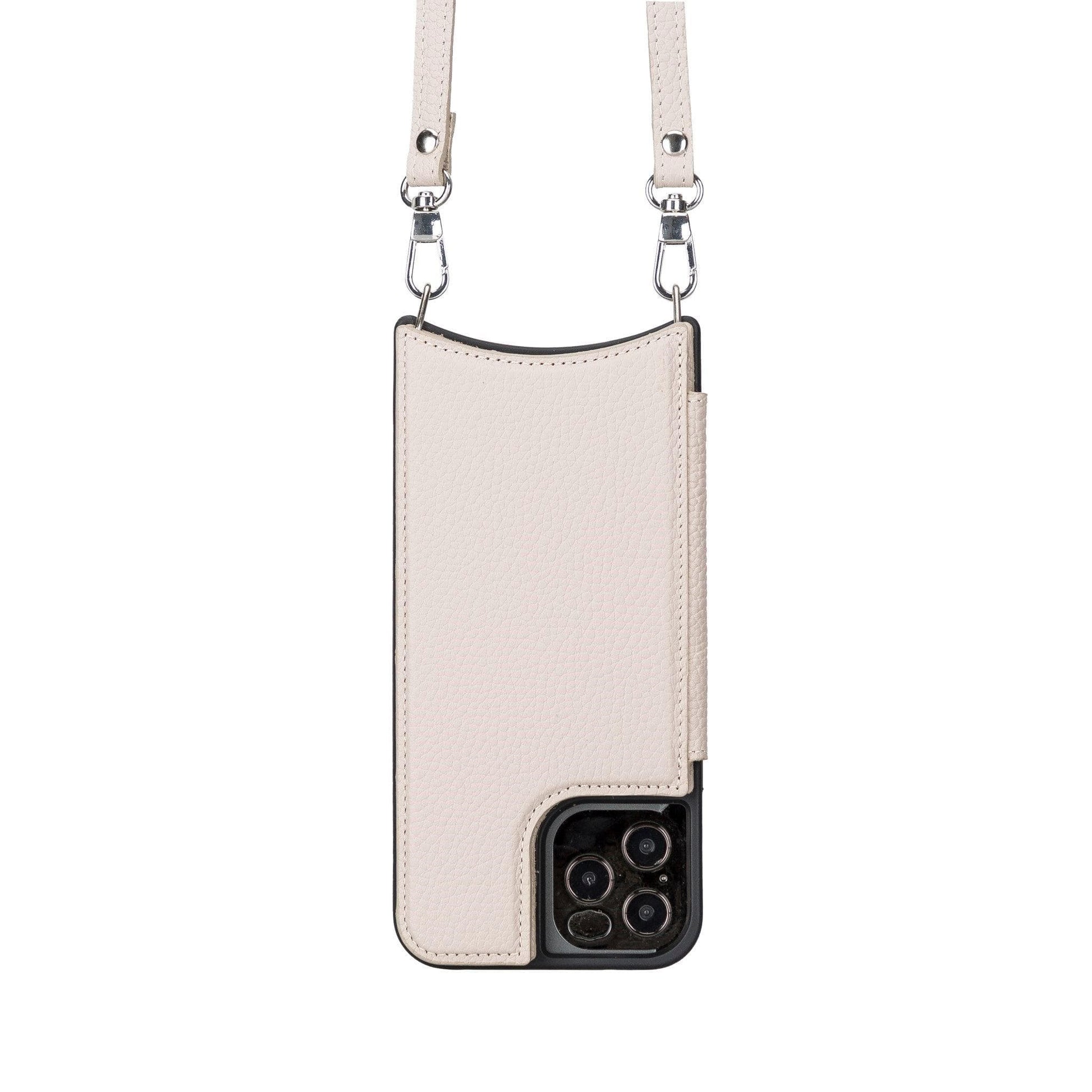 iPhone 12 Pro Max Leather Wallet Case with Shoulder Strap – Saff Mizuri Leather