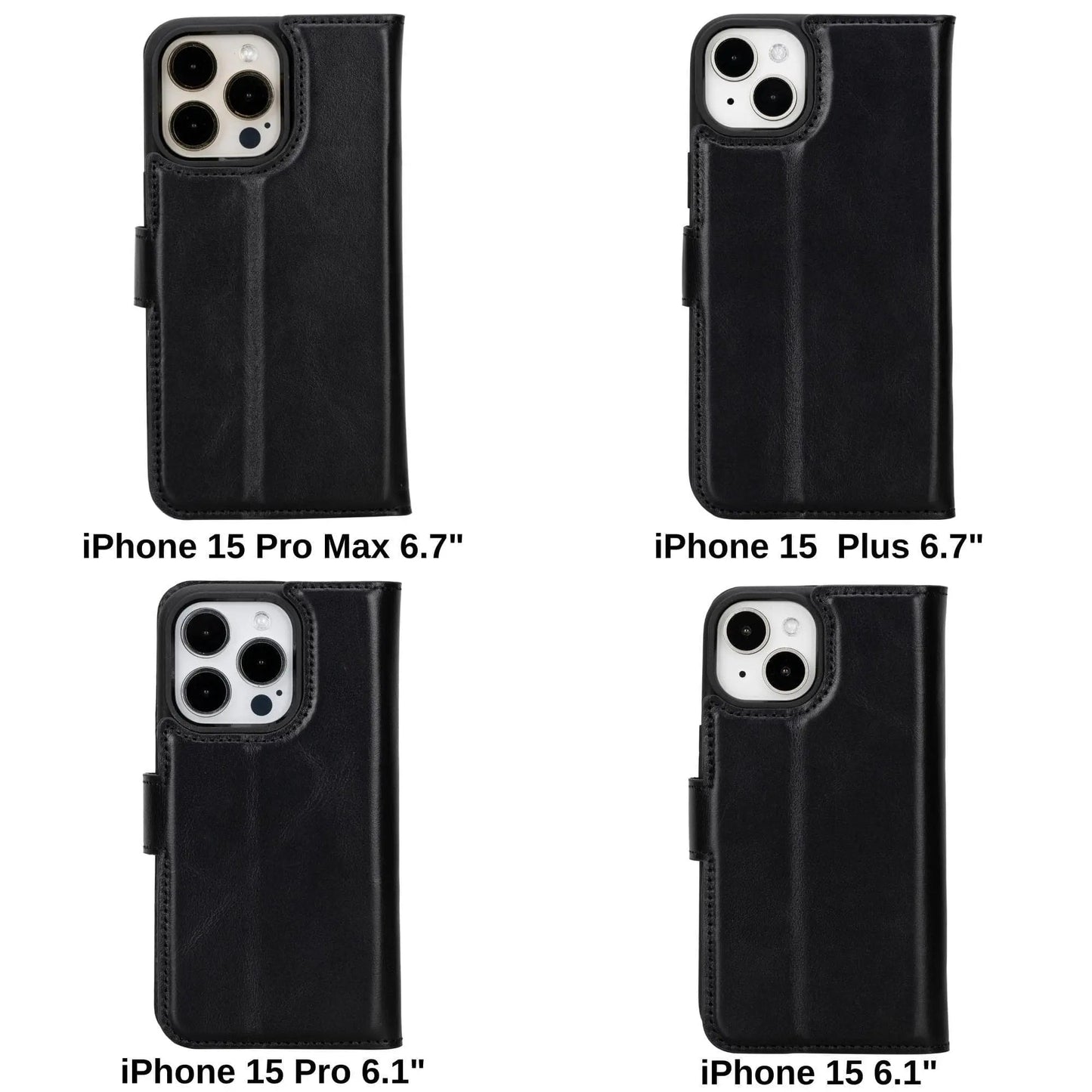 iPhone 15 Pro Max Leather Wallet Case Detachable RFID MagSafe – Magic Series Mizuri Leather