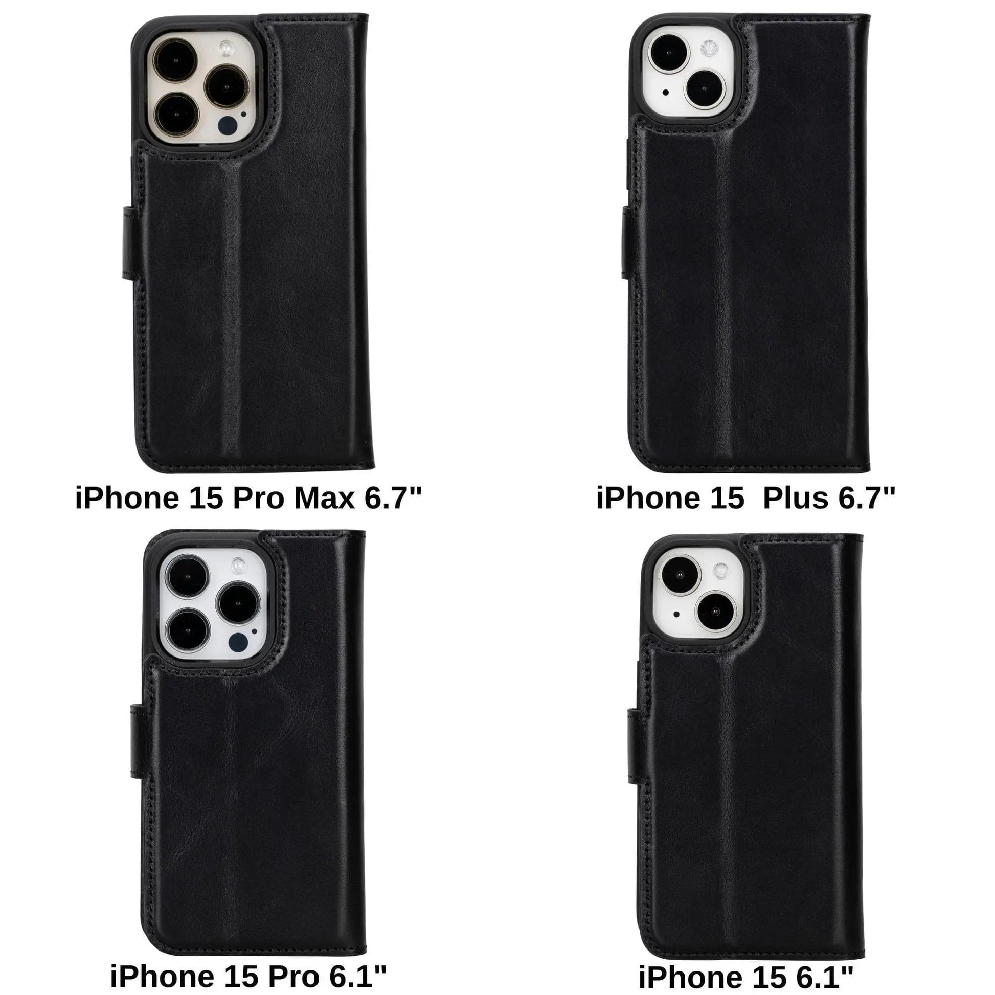iPhone 15 Pro Leather Wallet Case Detachable RFID MagSafe – Magic Series Mizuri Leather