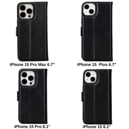 iPhone 15 Pro Leather Wallet Case Detachable RFID MagSafe – Magic Series Mizuri Leather