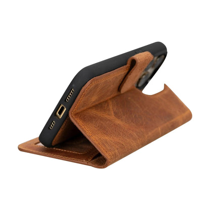 iPhone 15 Plus Leather Wallet Case Detachable RFID MagSafe – Magic Series Mizuri Leather