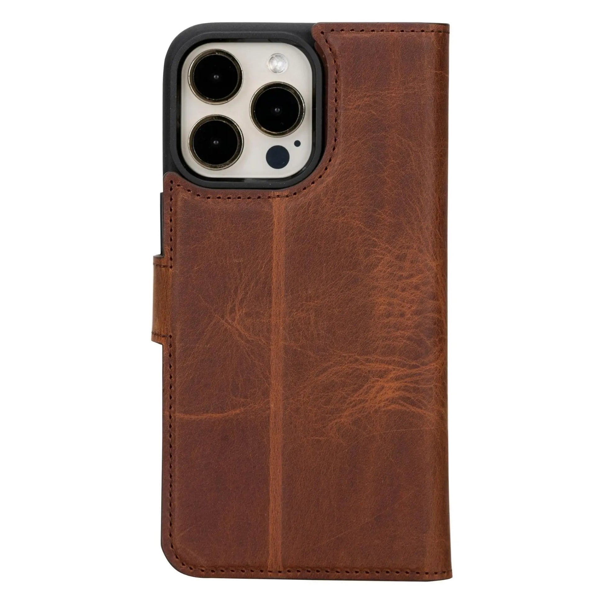 iPhone 15 Plus Leather Wallet Case Detachable RFID MagSafe – Magic Series Mizuri Leather