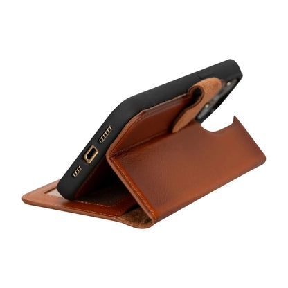 iPhone 15 Pro Max Leather Wallet Case Detachable RFID MagSafe – Magic Series Mizuri Leather