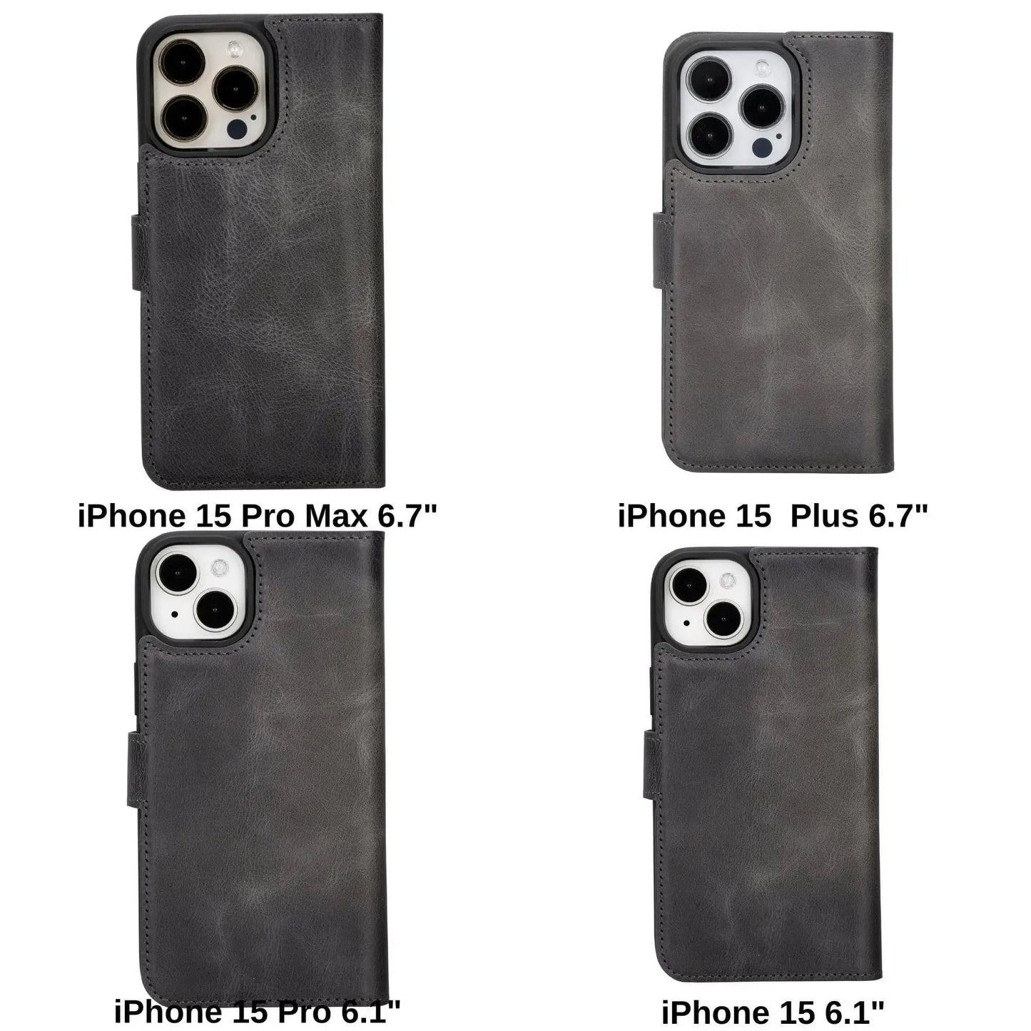 iPhone 15 Leather Wallet Case Detachable RFID MagSafe – Magic Series Mizuri Leather