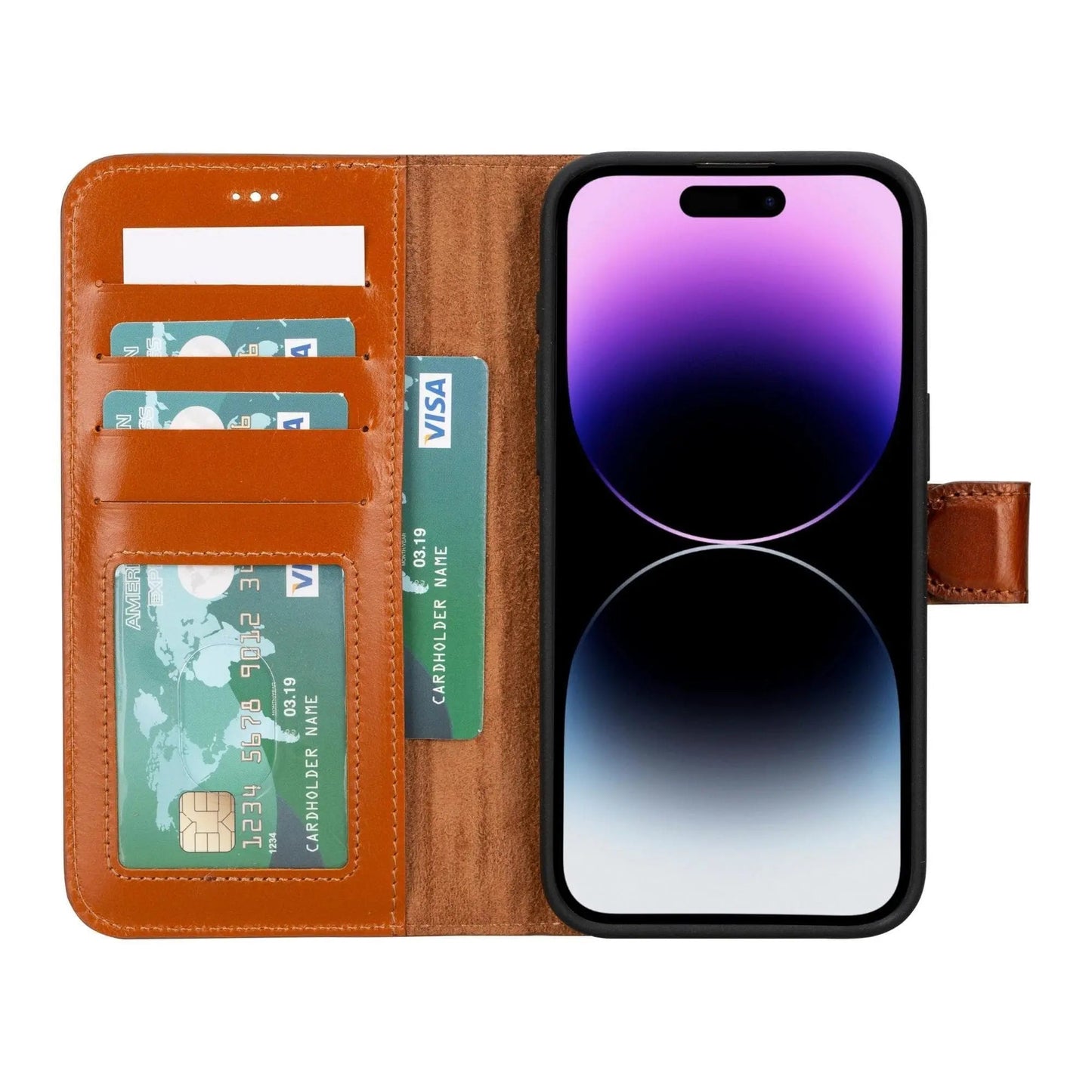 iPhone 15 Pro Leather Wallet Case Detachable RFID MagSafe – Magic Series Mizuri Leather