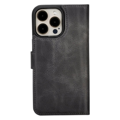 iPhone 15 Pro Max Leather Wallet Case Detachable RFID MagSafe – Magic Series Mizuri Leather