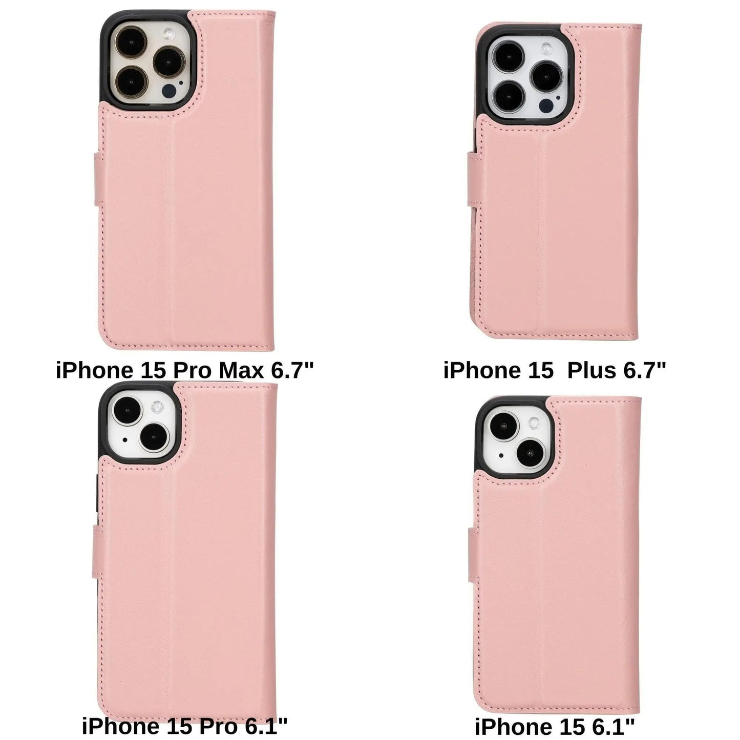 iPhone 15 Pro Leather Wallet Case Detachable RFID MagSafe – Magic Series Mizuri Leather