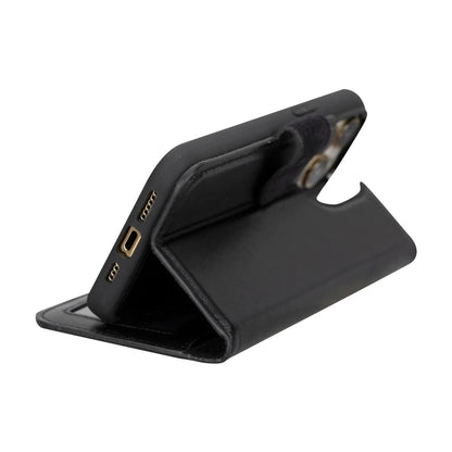 iPhone 15 Plus Leather Wallet Case Detachable RFID MagSafe – Magic Series Mizuri Leather