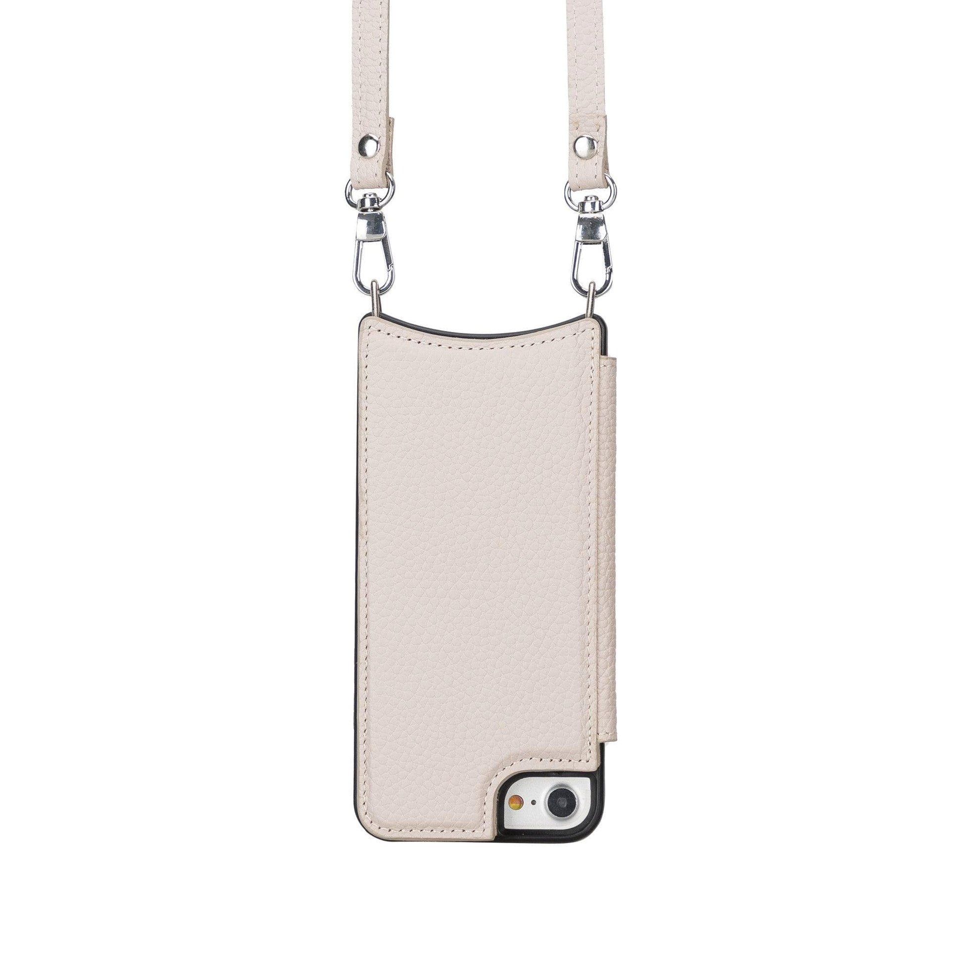 Saff iPhone SE / 8 / 7 Leather Case with Shoulder Strap Mizuri Leather