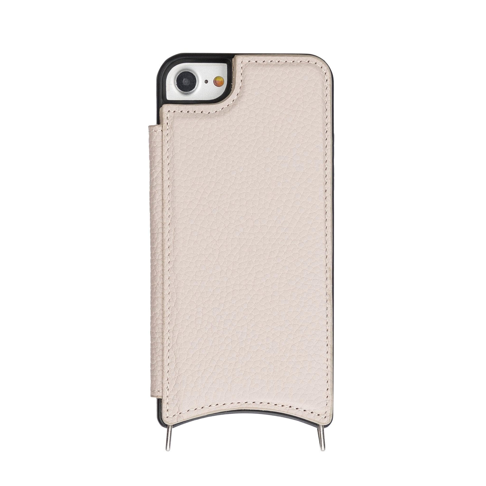 Saff iPhone SE / 8 / 7 Leather Case with Shoulder Strap Mizuri Leather