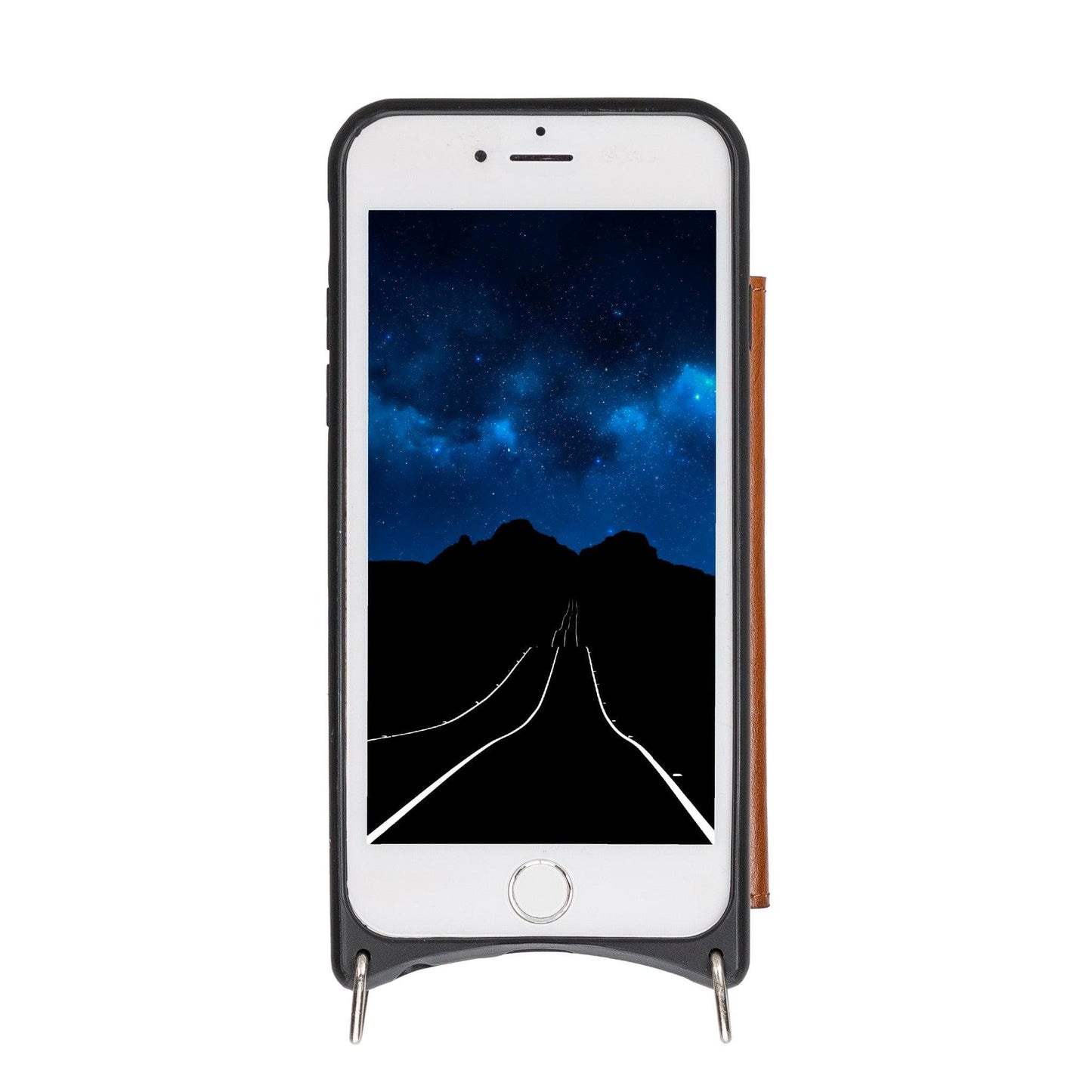 Saff iPhone SE / 8 / 7 Leather Case with Shoulder Strap Mizuri Leather