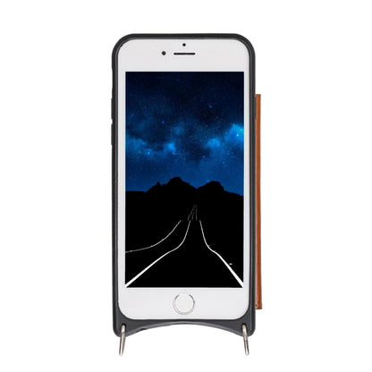 Saff iPhone SE / 8 / 7 Leather Case with Shoulder Strap Mizuri Leather