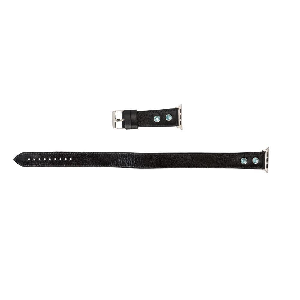 Solitare Double Tour Leather Apple Watch Band Mizuri Leather