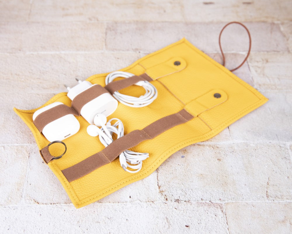 Leather Cable Organizer Mizuri Leather