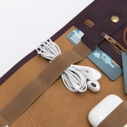 Leather Cable Organizer Mizuri Leather