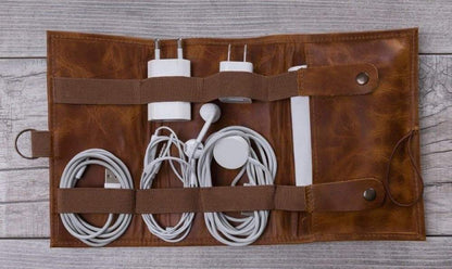 Leather Cable Organizer Mizuri Leather