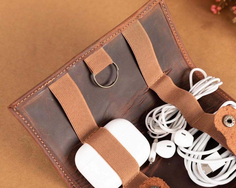 Leather Cable Organizer Mizuri Leather