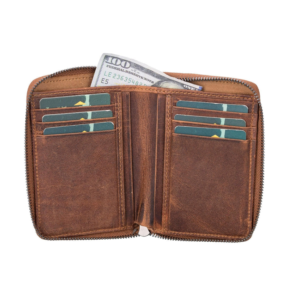 Lugano Leather Wallet Mizuri Leather