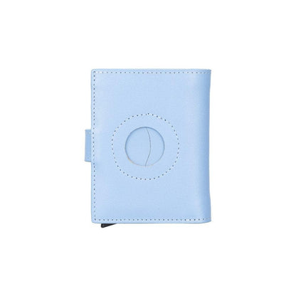Palertag Zip Mechanical Leather Card Holder with AirTag Slot Mizuri Leather