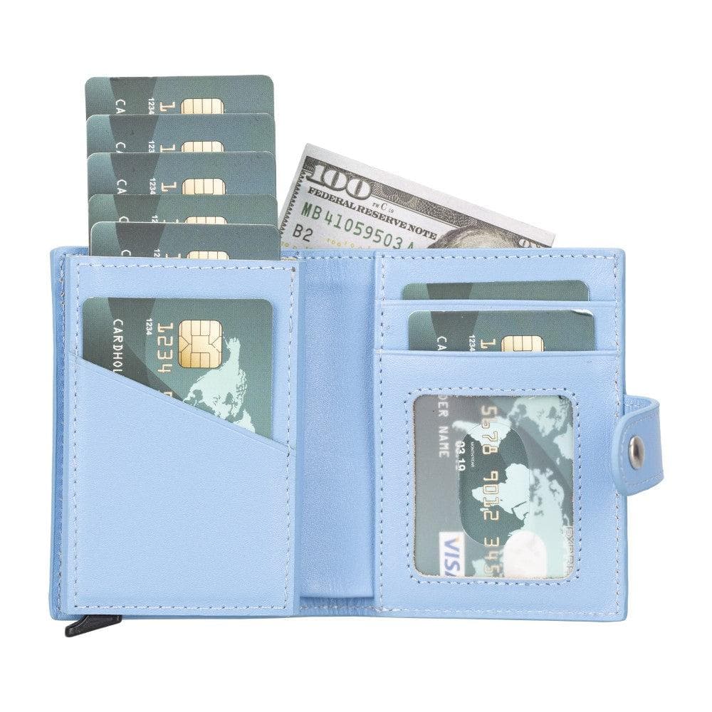 Palertag Zip Mechanical Leather Card Holder with AirTag Slot Mizuri Leather