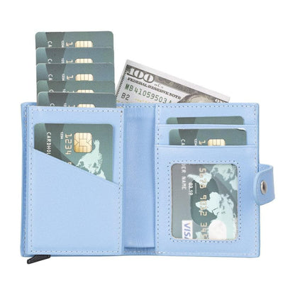 Palertag Zip Mechanical Leather Card Holder with AirTag Slot Mizuri Leather