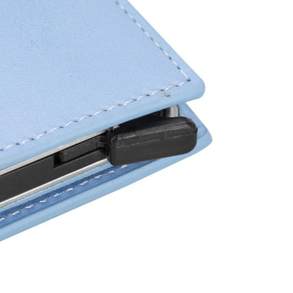Palertag Zip Mechanical Leather Card Holder with AirTag Slot Mizuri Leather