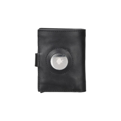 Palertag Zip Mechanical Leather Card Holder with AirTag Slot Mizuri Leather