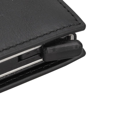 Palertag Zip Mechanical Leather Card Holder with AirTag Slot Mizuri Leather