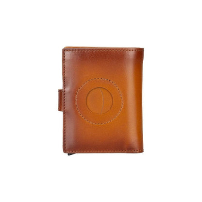 Palertag Zip Mechanical Leather Card Holder with AirTag Slot Mizuri Leather