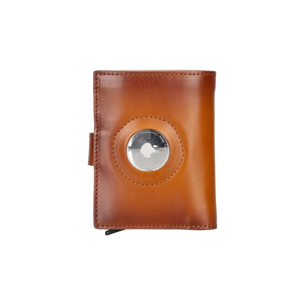 Palertag Zip Mechanical Leather Card Holder with AirTag Slot Mizuri Leather