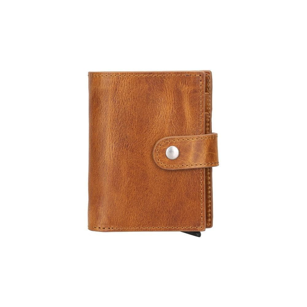 Palertag Zip Mechanical Leather Card Holder with AirTag Slot Mizuri Leather