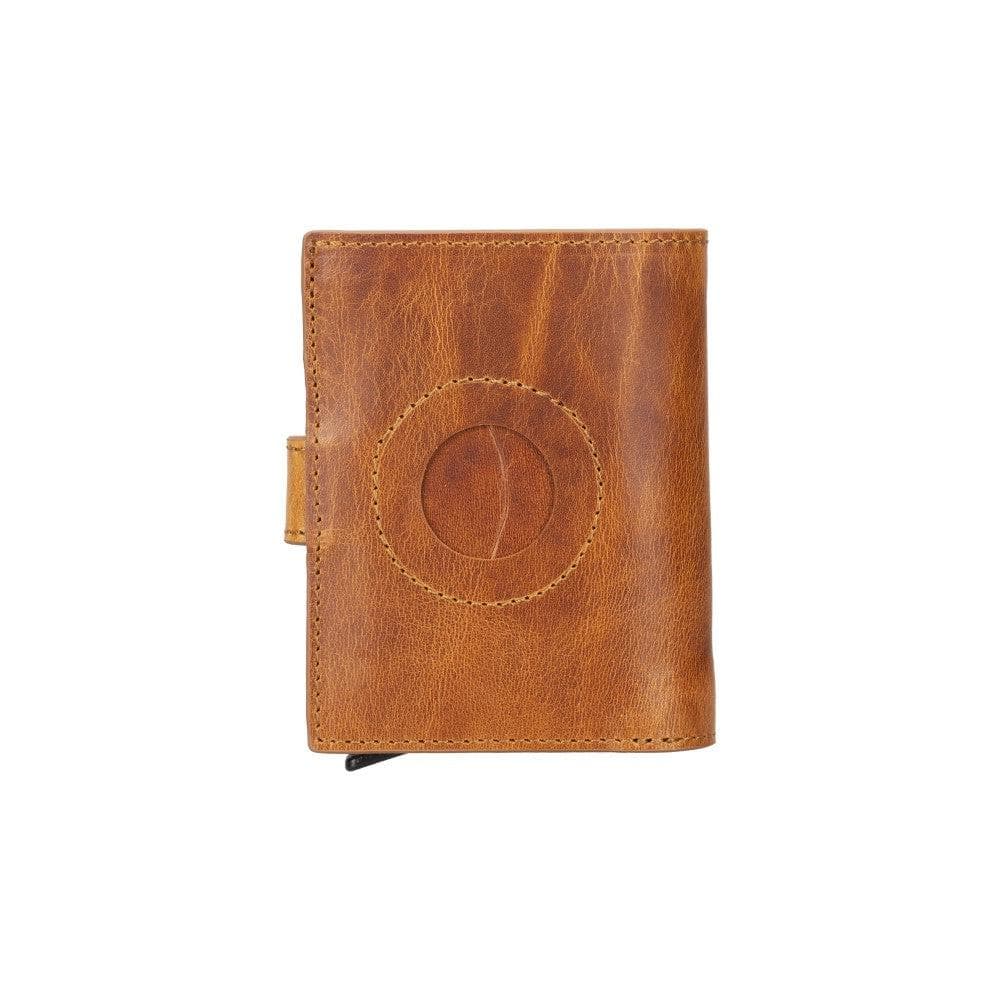 Palertag Zip Mechanical Leather Card Holder with AirTag Slot Mizuri Leather