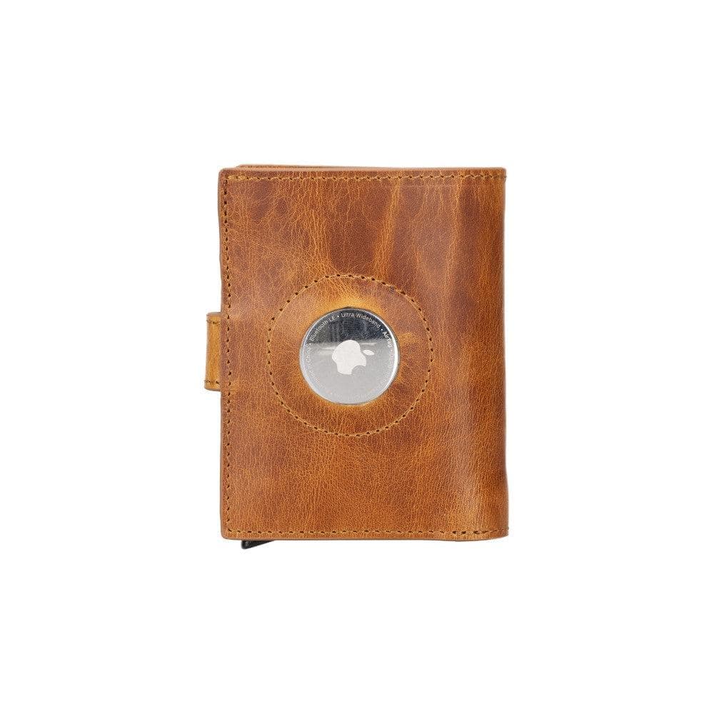 Palertag Zip Mechanical Leather Card Holder with AirTag Slot Mizuri Leather