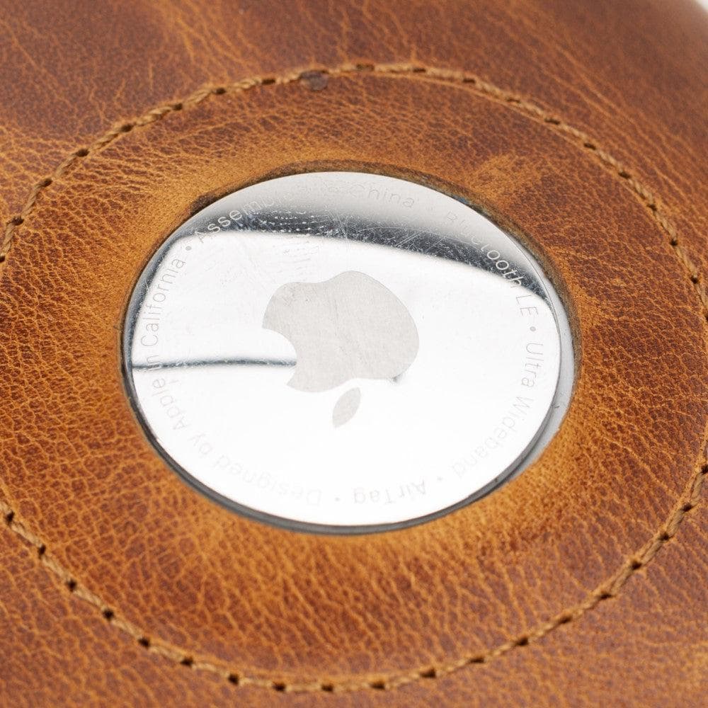 Palertag Zip Mechanical Leather Card Holder with AirTag Slot Mizuri Leather