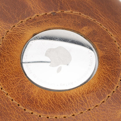 Palertag Zip Mechanical Leather Card Holder with AirTag Slot Mizuri Leather