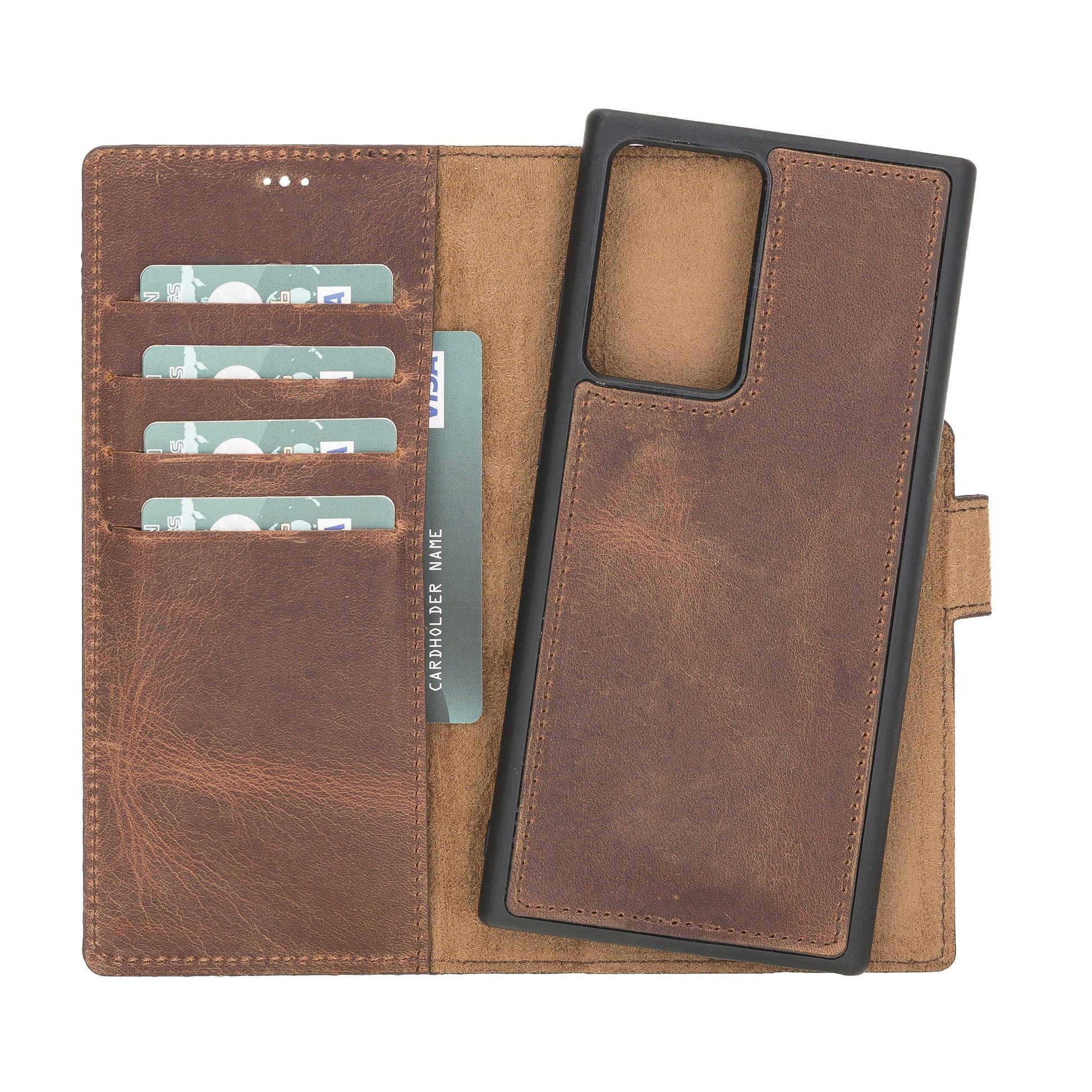Samsung Galaxy Note 20 Ultra Leather Wallet Case Detachable RFID – Magic Mizuri Leather