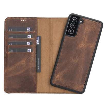 Samsung Galaxy S21 Plus Leather Wallet Case Detachable RFID – Magic Mizuri Leather